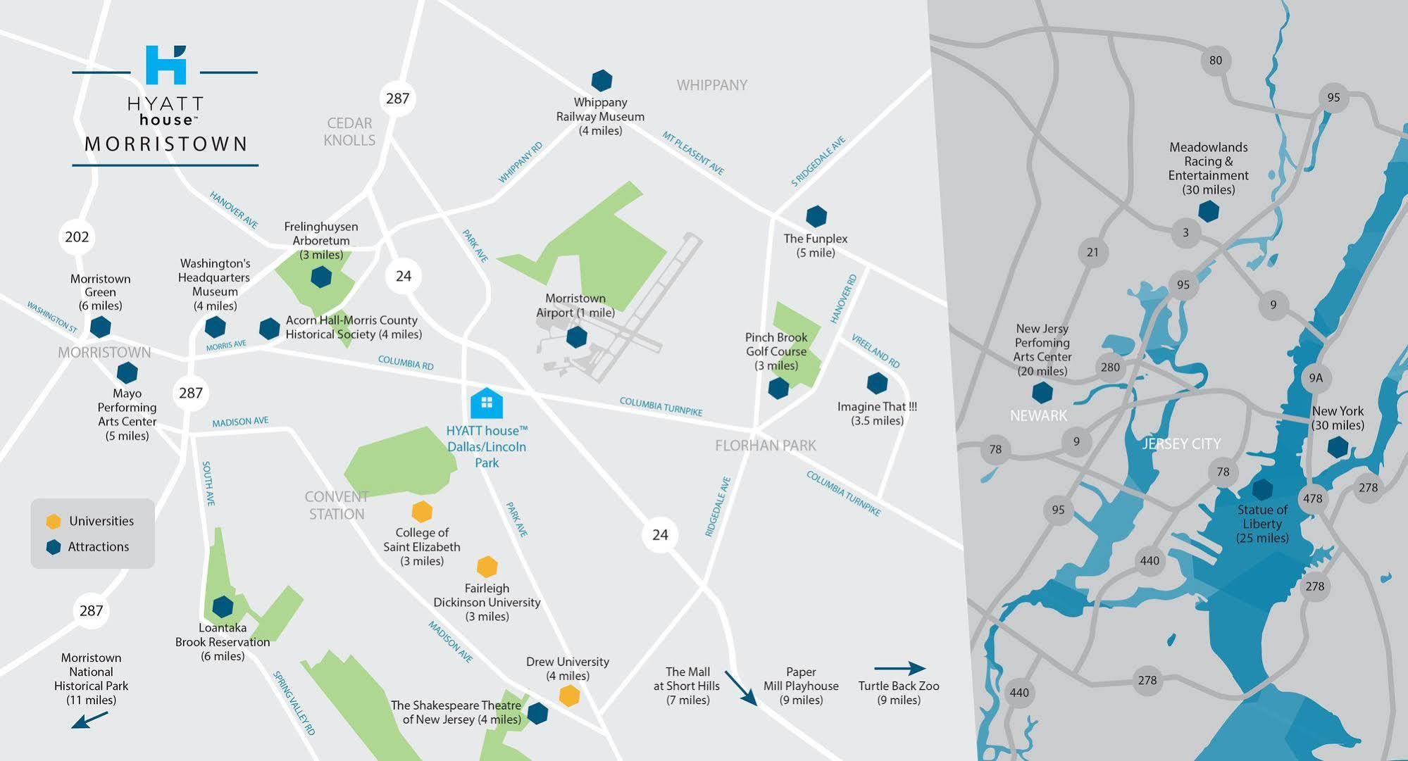 Hyatt House Morristown Hotell Eksteriør bilde
